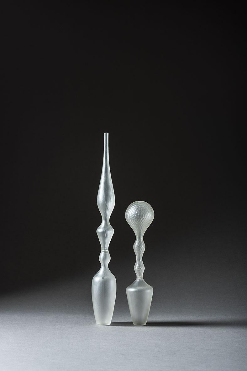 Duo de sculptures OLYMPE · 49.3 × 6.4 cm & 32 × 7.5 cm · Léon & Ulysse
