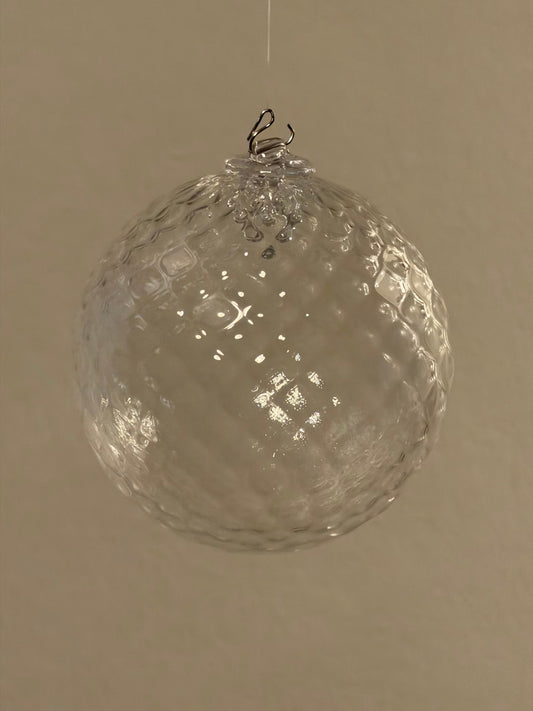 Boule de Noël — verre soufflé, cristal
