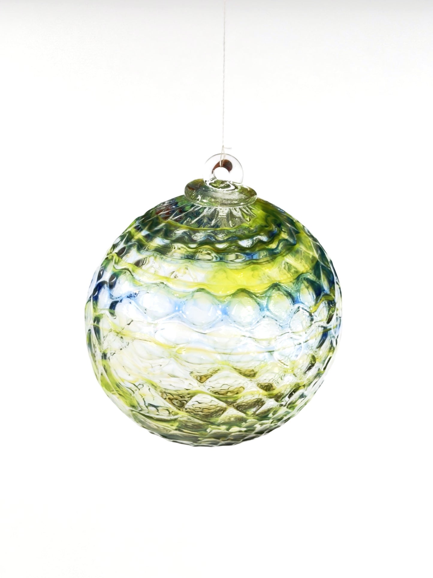 Boule de Noël en verre soufflé · vert-bleu · Léon & Ulysse