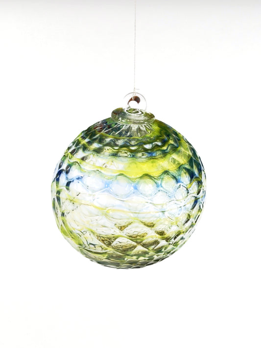 Boule de Noël en verre soufflé · vert-bleu · Léon & Ulysse