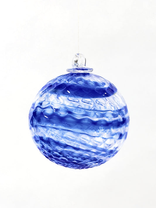 Boule de Noël en verre soufflé · bleu dégradé · Léon & Ulysse