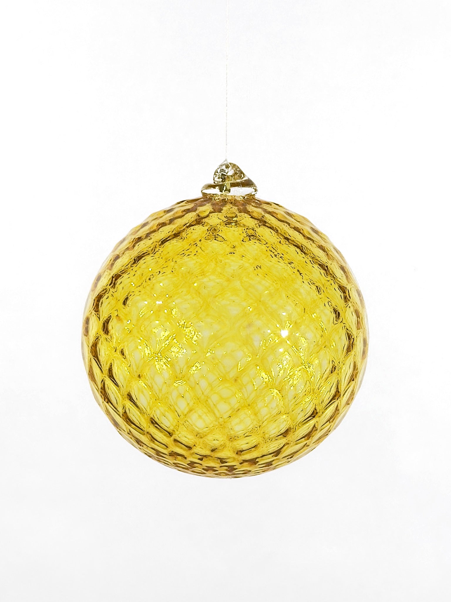 Boule de Noël en verre soufflé · jaune doré · Léon & Ulysse