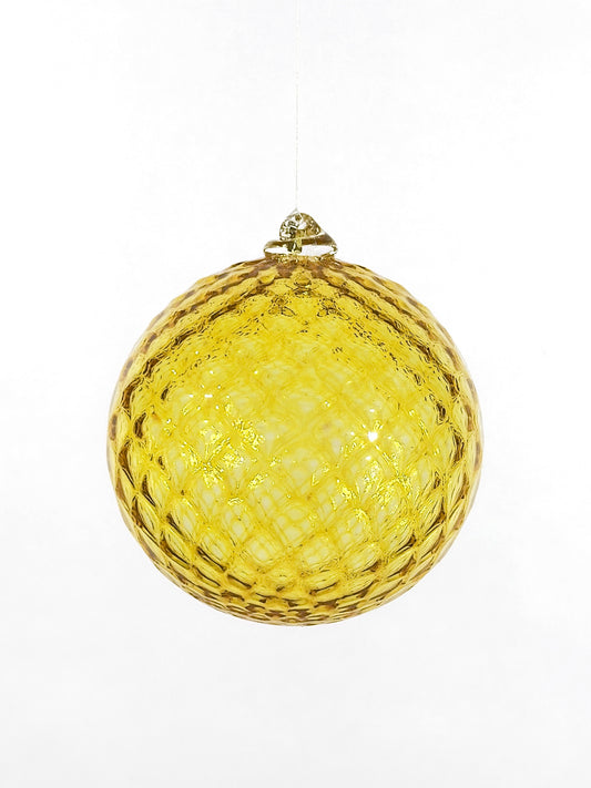 Boule de Noël en verre soufflé · jaune doré · Léon & Ulysse